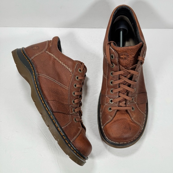 Dr. Martens 12083 Brown Pebbled Leather Chukka Lace Up Boots Men Size 14 - Picture 1 of 11